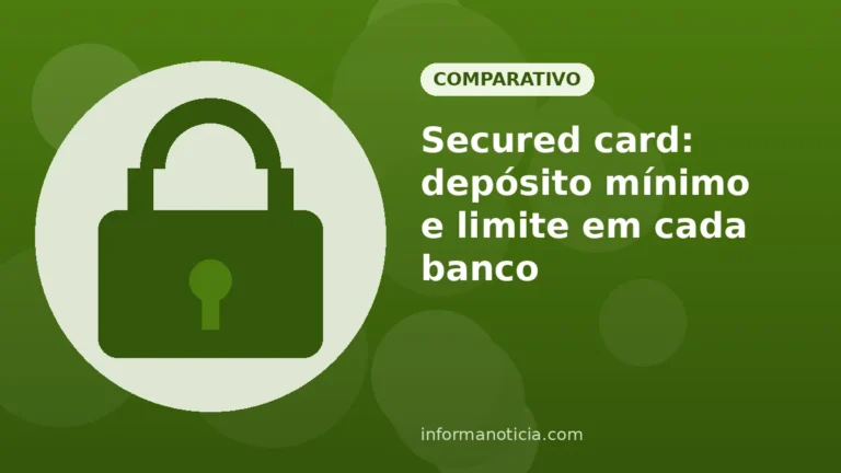 Capa do artigo: Secured card: depósito mínimo e limite em cada banco