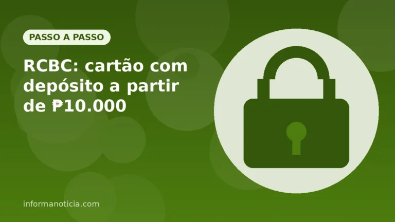 Capa do artigo: RCBC: cartão com depósito a partir de ₱10.000