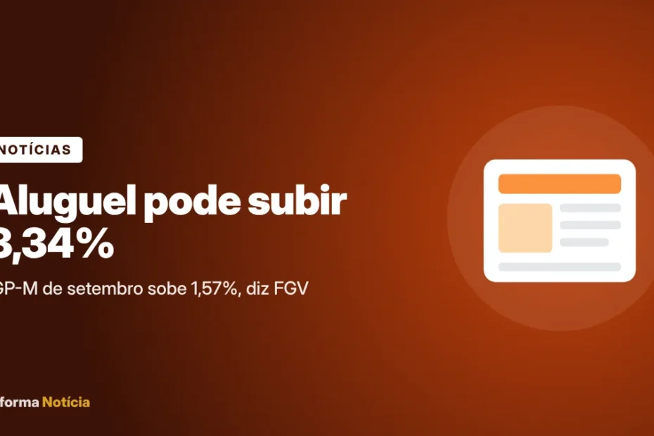 Capa do artigo: IGP-M sobe 1,57% em setembro e aluguel pode subir 3,34%
