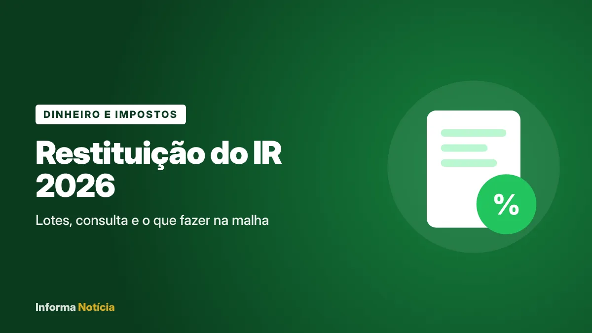 Restituição do IR 2026: lotes, como consultar e malha fina