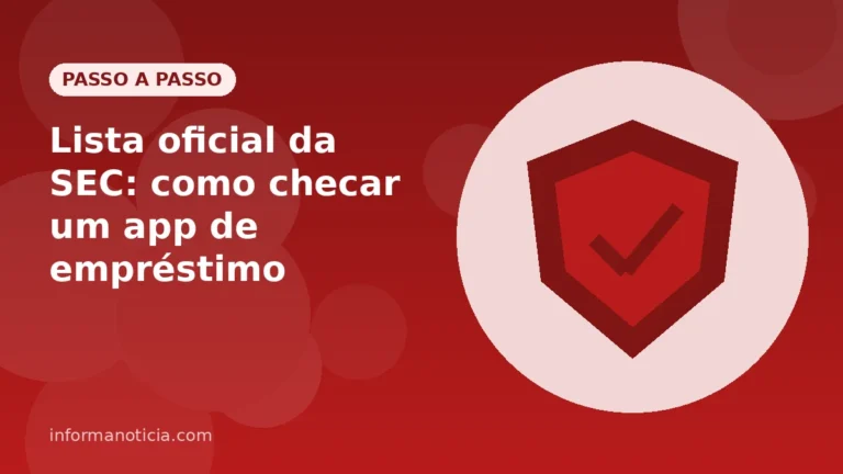 Capa do artigo: Lista oficial da SEC: como checar um app de empréstimo